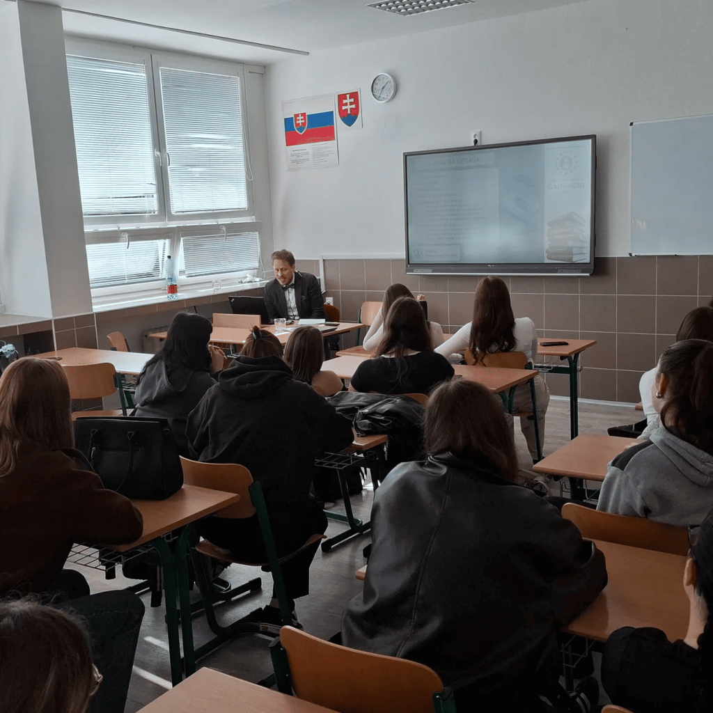 Odborná prednáška pre študentov zdravotníckej školy v Žiline o právnych aspektoch zdravotnej starostlivosti